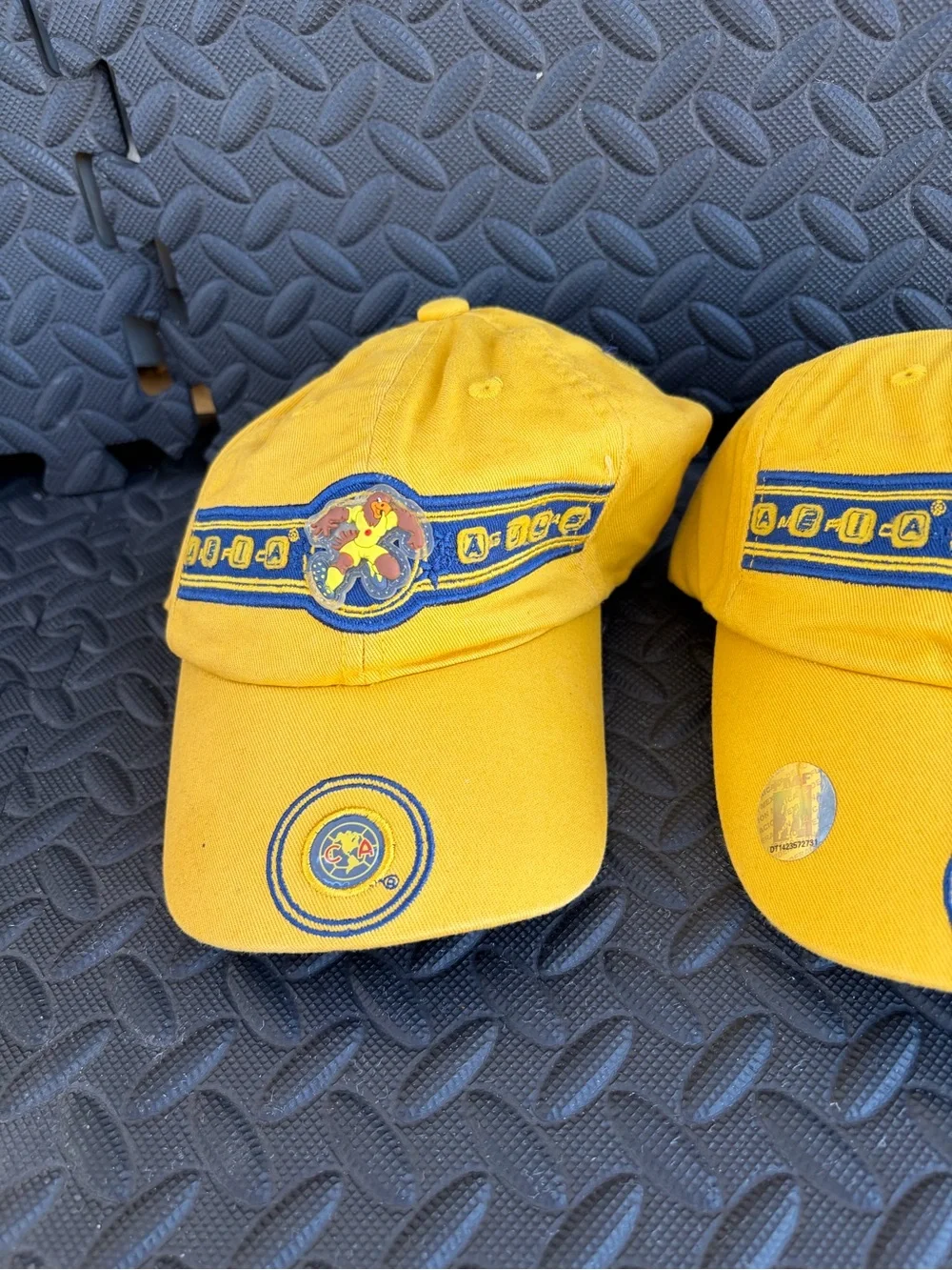 América  Aguilas Yellow Cotton Baseball Cap with Team Crest Unixes